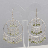 Peridot Silver Earrings