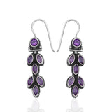 Amethyst Silver Earrings