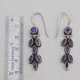 Amethyst Silver Earrings