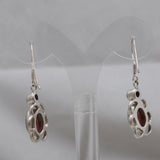 Rhodonite Silver Earrings