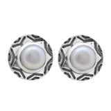 Natural Pearl Silver Earrings