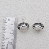 Natural Pearl Silver Earrings