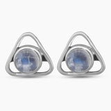 Larimar Silver Studs Earrings