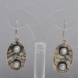 South Sea Pearl Silver Earrings