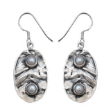 South Sea Pearl Silver Earrings