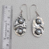 South Sea Pearl Silver Earrings