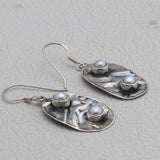 South Sea Pearl Silver Earrings