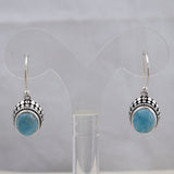 Natural Spiny Oyster Turquoise Silver Earrings