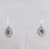 Natural Spiny Oyster Turquoise Silver Earrings