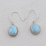 Rainbow Moonstone Silver Earrings