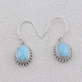 Natural Spiny Oyster Turquoise Silver Earrings