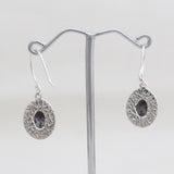 Dendritic Opal Silver Earrings