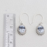 Dendritic Opal Silver Earrings