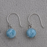 Larimar Silver Earrings