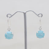 Larimar Silver Earrings