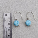 Larimar Silver Earrings