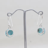Larimar Silver Earrings