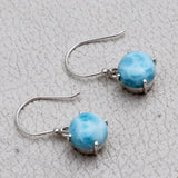 Larimar Silver Earrings