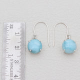 Larimar Silver Earrings