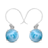 Larimar Silver Earrings