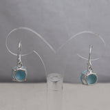 Larimar Silver Earrings