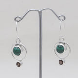 925 Sterling Silver Malachite Earrings
