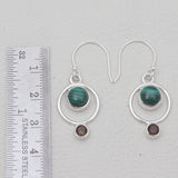 925 Sterling Silver Malachite Earrings