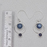 Natural Dendritic Opal Silver Earrings