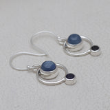 Natural Dendritic Opal Silver Earrings