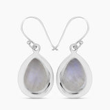 Natural Larimar Silver Earrings