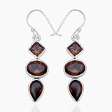 Blue Topaz Silver Earrings
