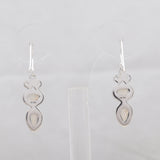 Natural Larimar Silver Earrings