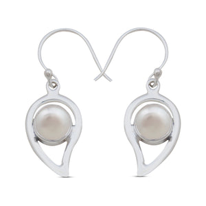 Freshwater Pearl Silver Earrings