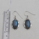 Labradorite Silver Earrings