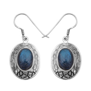 Labradorite Silver Earrings