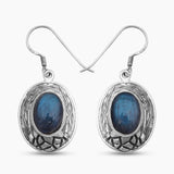 Labradorite Silver Earrings