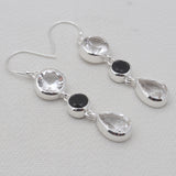 Chrysoprase Silver Earrings