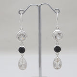 Chrysoprase Silver Earrings