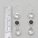 Chrysoprase Silver Earrings