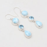 Chrysoprase Silver Earrings