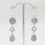 Chrysoprase Silver Earrings
