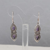 Amethyst Silver Earrings