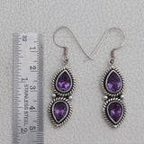 Amethyst Silver Earrings