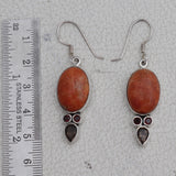 Sponge Coral Silver Earrings