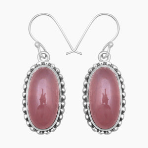 Rainbow Moonstone Silver Earrings