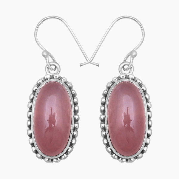 Rainbow Moonstone Silver Earrings