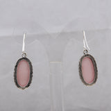 Rainbow Moonstone Silver Earrings