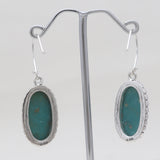 Rainbow Moonstone Silver Earrings