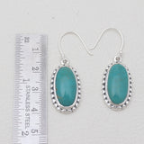 Rainbow Moonstone Silver Earrings
