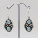 Arizona Turquoise Silver Earrings